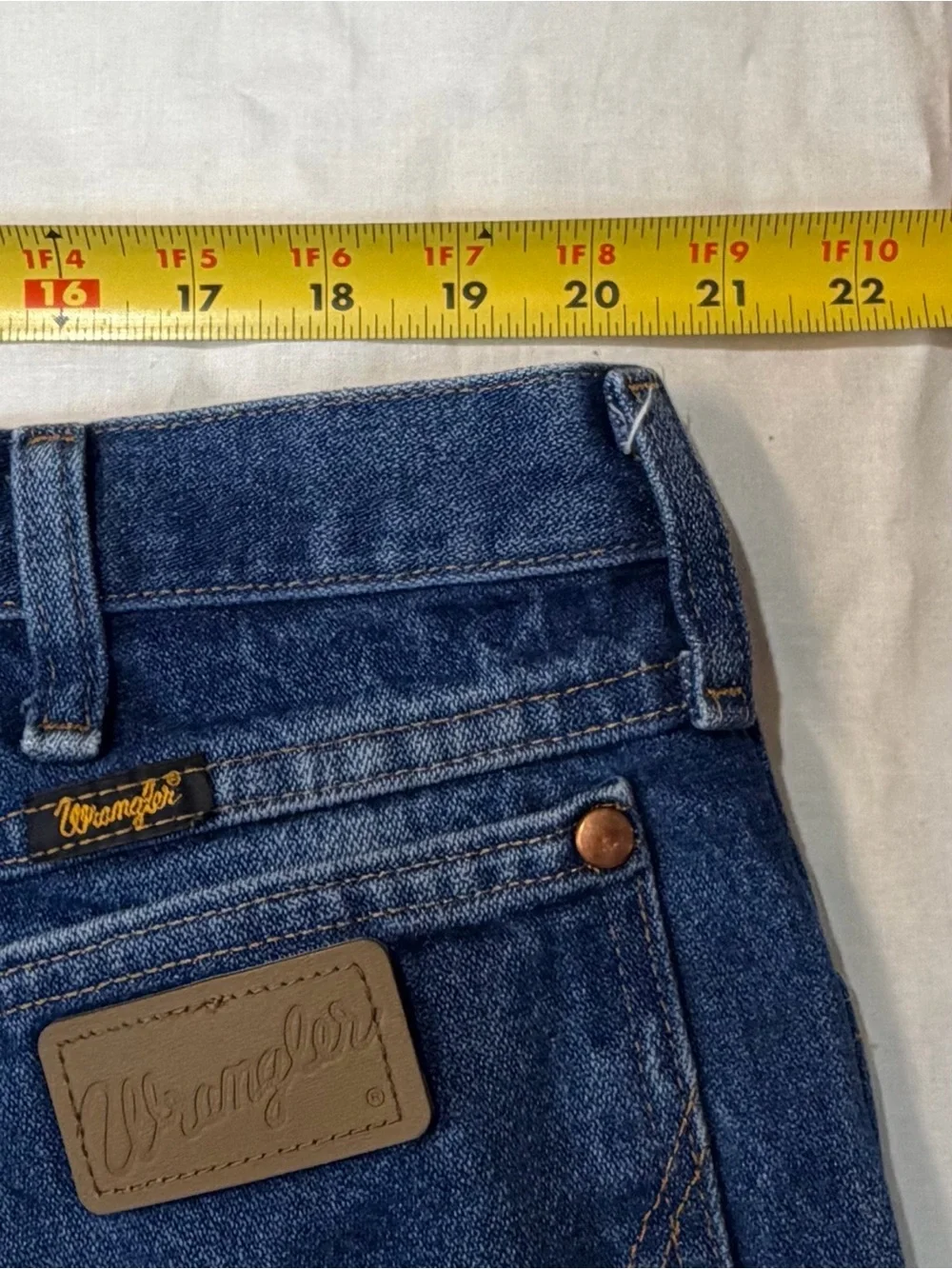 Wrangler Mens Cowboy Cut Jeans in Dark Blue Wash